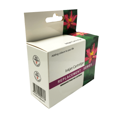 Embalagem de cartucho inkjet substituição com flores vermelhas