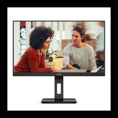 Monitor AOC com ecrã fino e suporte preto