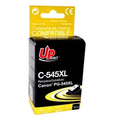 Cartucho de tinta preto UP Print C-545XL para Canon em embalagem preta e amarela