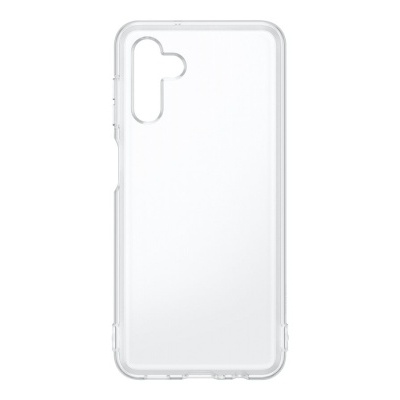 Capa transparente para smartphone com corte para câmara numa cor branca translúcida