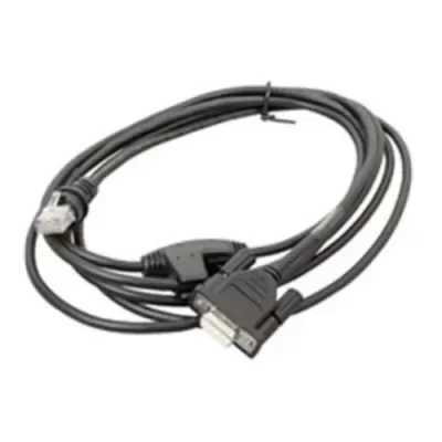 Cabo preto com conectores USB e VGA