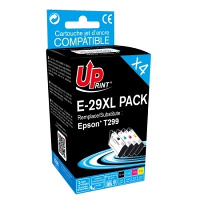 Embalagem de cartuchos de tinta Up Print compatíveis para Epson T299, modelo E-29XL PACK x4
