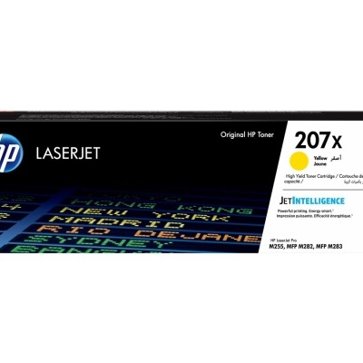 Caixa de toner HP LaserJet 207x amarelo