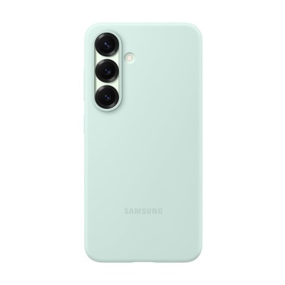Smartphone Samsung verde menta fosco com três câmaras verticais
