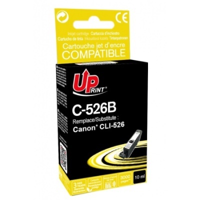 Embalagem preta e amarela de tinta para impressora, modelo C-526B, compatible Canon CLI-526