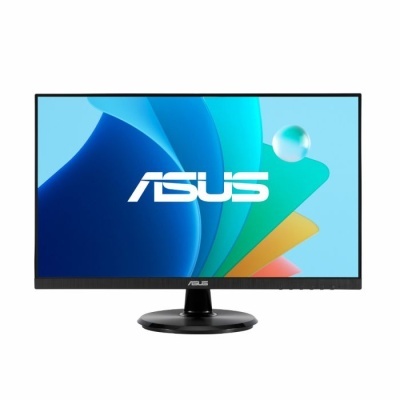 Monitor Asus com ecrã plano preto em fundo branco