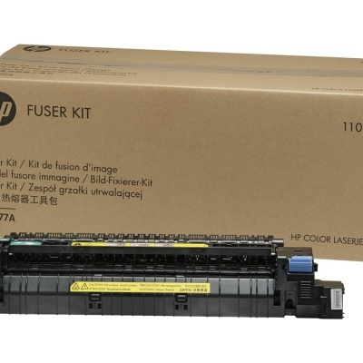 Kit de fusor HP preto com embalagem castanha e texto preto