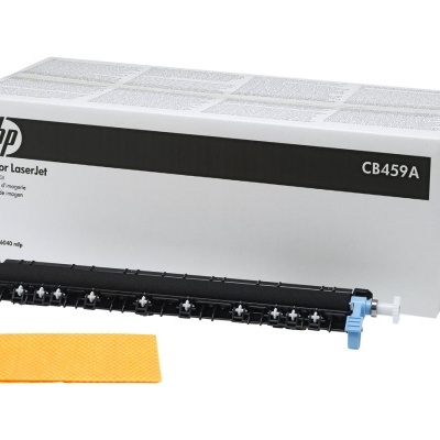 Toner HP Color LaserJet CB459A preto com pano amarelo e caixa branca