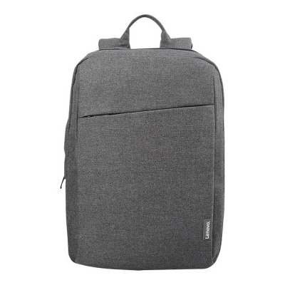 Mochila cinzenta Lenovo em tecido com bolso frontal