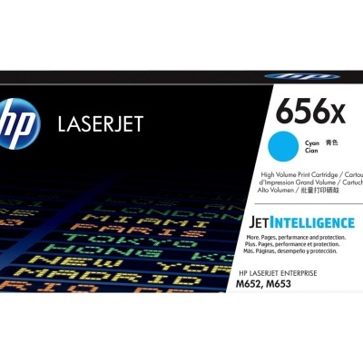 Caixa de toner HP LaserJet 656X cyan