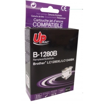 Embalagem de tinta preta UPrint para impressora Brother LC1280XL/LC1240BK