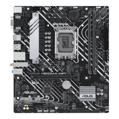 Placa-mãe ASUS PRIME H510MA WIFI com dissipadores e socket para processador