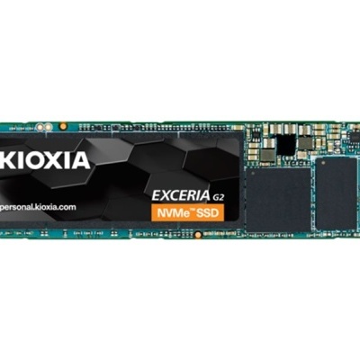 SSD NVMe M.2 Kioxia Exceria G2 com circuito impresso azul
