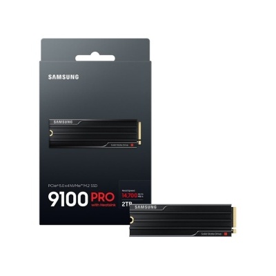 SSD Samsung 9100 PRO NVMe 2TB em caixa preta com texto