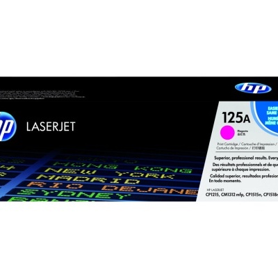 Caixa de toner HP LaserJet 125A magenta para impressora