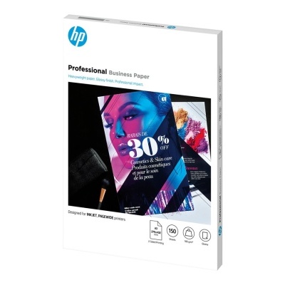 Caixa branca com papel HP Professional Business Paper