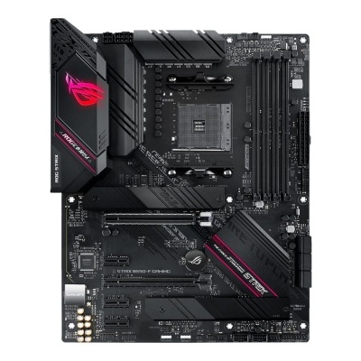 Placa-mãe ASUS ROG Crosshair VIII Dark Hero preto com detalhes vermelhos