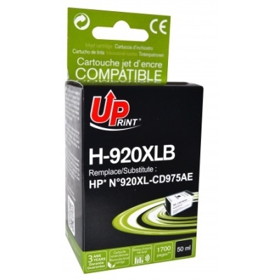 Embalagem de cartucho de tinta compatível UP Print H-920XLB preta e verde