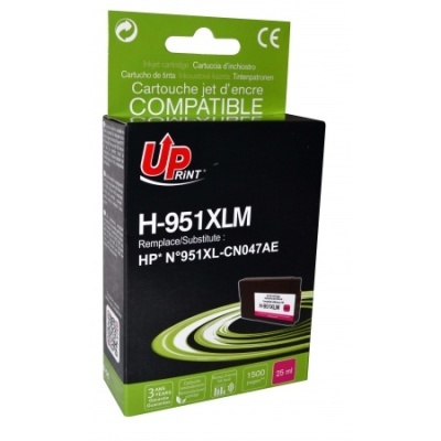 Embalagem de tinteiro compatível Up Print H-951XLM magenta