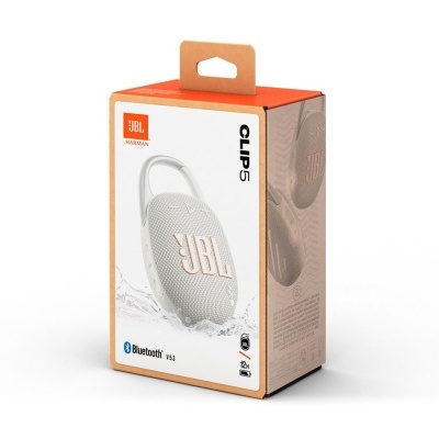 Embalagem da coluna portátil JBL Clip 5 cinza