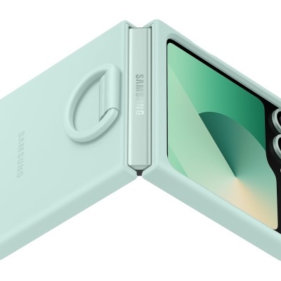 Capa protetora verde claro para telemóvel Samsung Galaxy Z Flip