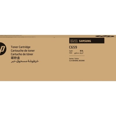 Embalagem de cartucho de toner HP C659 ciano para Samsung