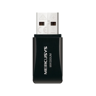 Adaptador USB preto Mercusys MW300UM