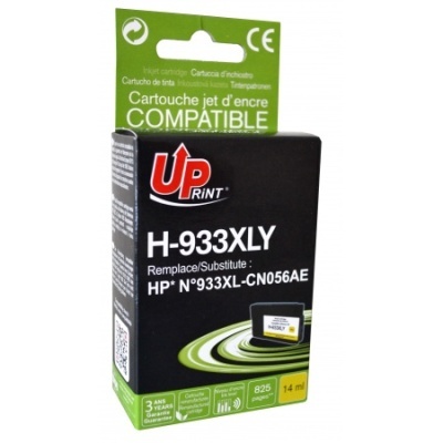 Embalagem de cartucho de tinta preto Up Print H-933XLY compatível com HP 933XL-CN056AE