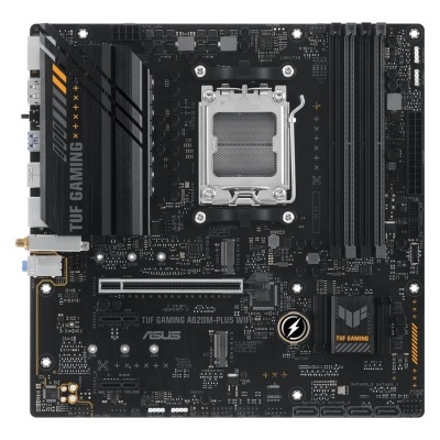 Placa-mãe ASUS TUF GAMING B660M-PLUS WIFI preta com detalhes cinza e amarelo