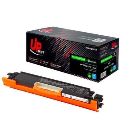 Toner de impressora UP RINT modelo CF531A com caixa preta e detalhes vermelhos