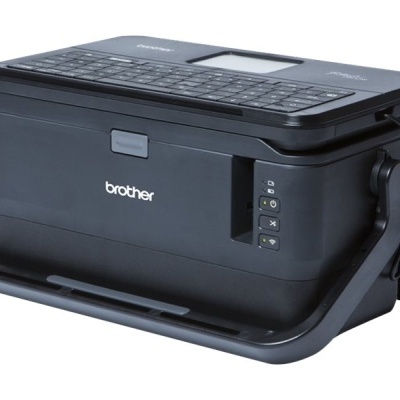 Impressora multifunções Brother preta com teclado e ecrã LCD