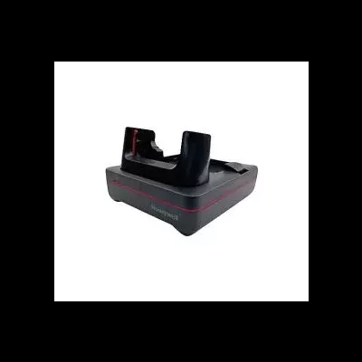 Base de carregamento preta com detalhes em vermelho e texto Huawei