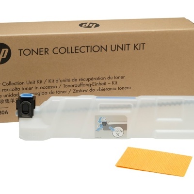 Kit de unidade de recolha de toner HP com caixa de cartão castanho
