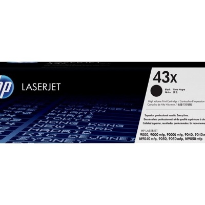 Embalagem de tinta preta HP LaserJet 43X CB543X