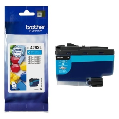 Cartucho de tinta Brother LC426XL C azul com embalagem