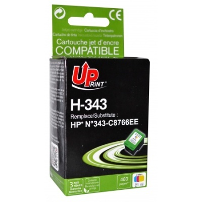 Caixa de cartucho de tinta UP Print modelo H-343 compatível com HP