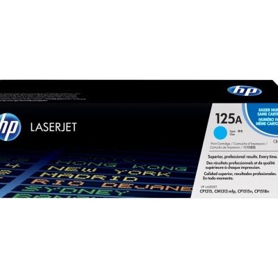 Cartucho de toner HP LaserJet 125A CF325A, caixa preta com etiqueta branca