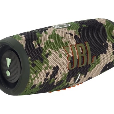 Coluna portátil JBL camuflada verde e preta