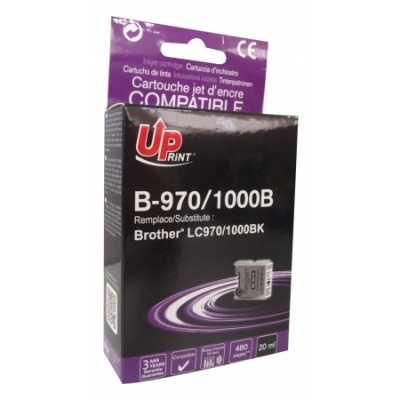 Cartucho tinta compatível UP PRINT B-970/1000B Brother LC970/1000BK embalagem preta