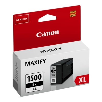Embalagem tinta Canon MAXIFY 1500 BK XL preta