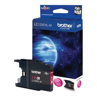 Cartucho de tinta Brother LC1280XL-M magenta com embalagem