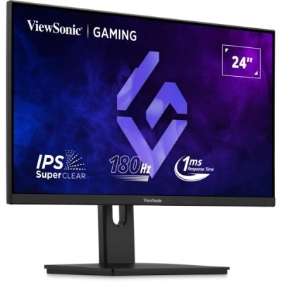 Monitor gaming ViewSonic 24 polegadas preto com texto IPS SuperClear, 180 Hz, 1ms