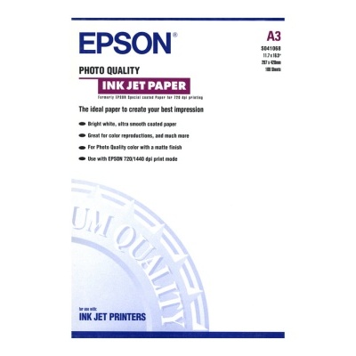 Embalagem de papel fotográfico Epson A3 para impressoras jato de tinta