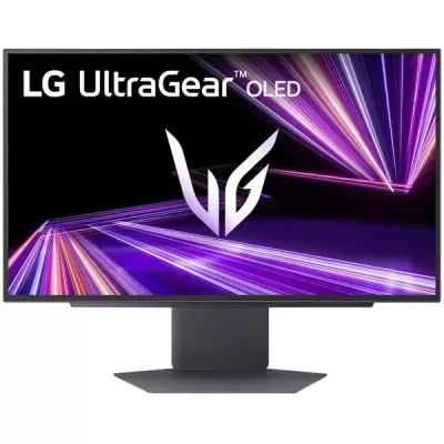 Monitor LG UltraGear OLED com ecrã plano e base preta