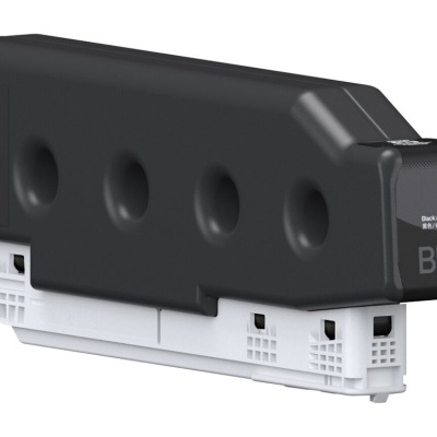 Cartucho de tinta preto para impressora com texto 'Black/Noir BK'