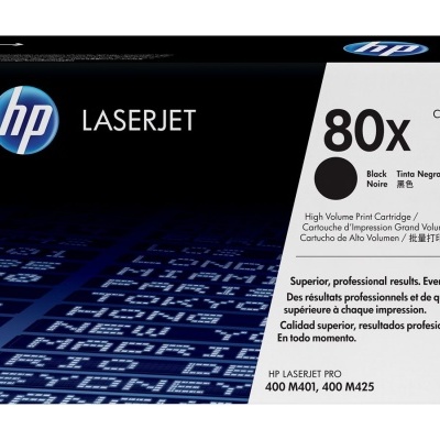 Embalagem de toner HP LaserJet 80x CF280X para impressoras