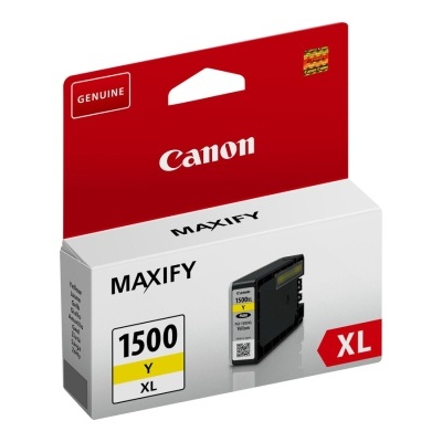 Cartucho de tinta Canon MAXIFY XL 1500 amarelo na embalagem