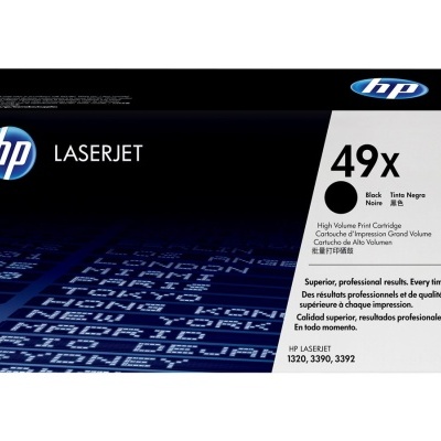 Embalagem de toner HP LaserJet 49x Q5949X preto