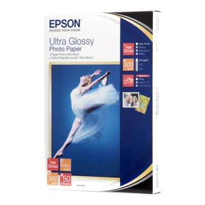 Pacote de papel fotográfico Epson Ultra Glossy com imagem de bailarina