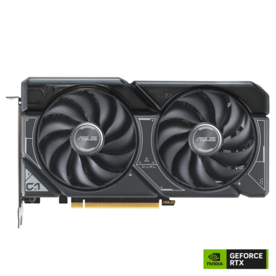 Placa gráfica ASUS Dual NVIDIA GeForce RTX com duas ventoinhas negras